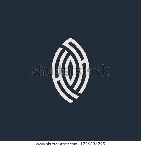 Letters H O and A or HOA line logo design. Linear minimal stylish emblem. Luxury elegant vector element. Premium business logotype. Graphic alphabet symbol for corporate business identity