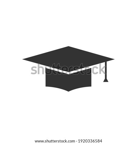 Graduation cap icon design template vector isolated illustration