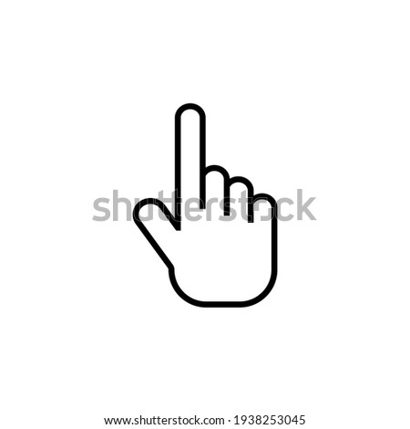 Hand gesture  icon design template vector isolated