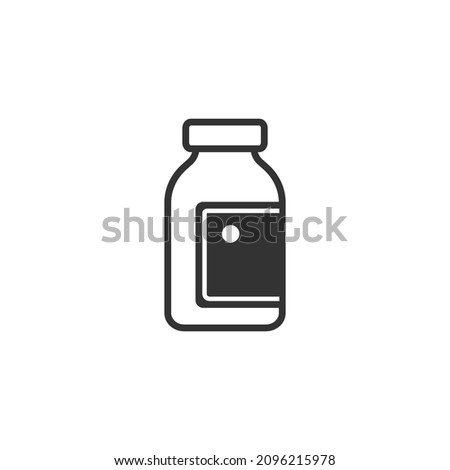 Vial icon design template vector isolated