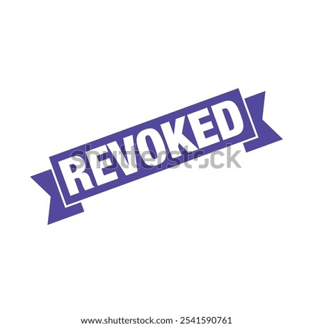 Revoked Letter Rubber Stamp Template