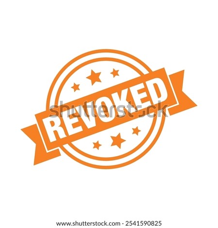 Revoked Letter Rubber Stamp Template