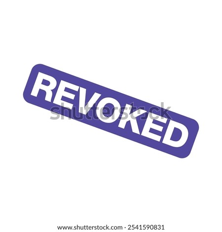 Revoked Letter Rubber Stamp Template