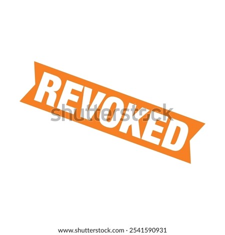 Revoked Letter Rubber Stamp Template