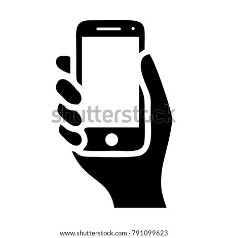 hand hold the smartphone