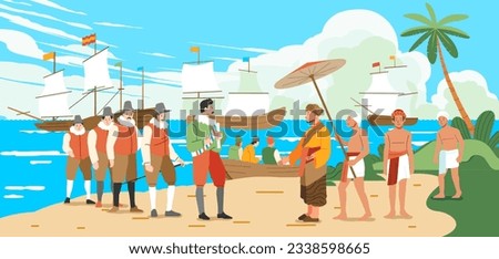 The arrival Europeans to other continents to trade and colonize on sailing ships. make agreements with local authorities