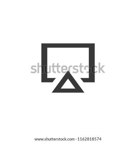 Airplay icon. Connection symbol modern, simple, vector, icon for website design, mobile app, ui. Vector Illustration