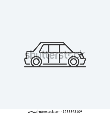 Limousine Car Modern Simple UI Vector Icon