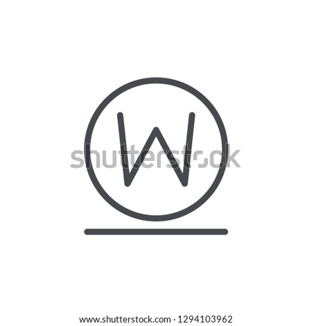 Wet cleaning icon isolated on white background. Laundry symbol modern, simple, vector, icon for website design, mobile app, ui. Vector Illustration