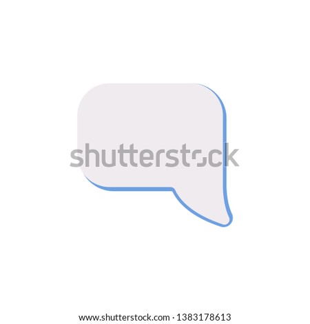 Chat Bubble Social Media Emoji. Modern Simple Vector For Web Site Or Mobile App