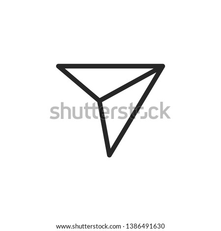 Send Social Media Icon Isolated On White Background. Direct Symbol Modern Simple Vector For Web Site Or Mobile App