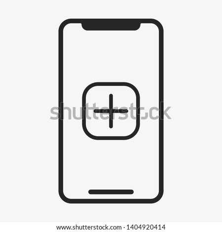 Smartphone icon isolated on background. Device symbol modern, simple, vector, icon for website design, mobile app, ui. Vector Illustration