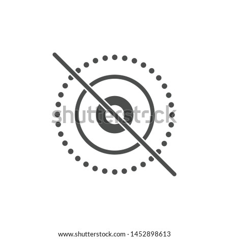 Live off button isolated on white background. Live photo symbol modern simple vector icon for website or mobile app