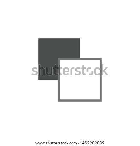 Minus front design tool icon isolated on white background. Pathfinder symbol modern simple vector icon for website or mobile app