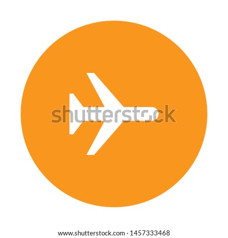 Airplane mode icon isolated on white background. Airplane symbol modern simple vector icon for website design, mobile app, ui. Vector Illustration