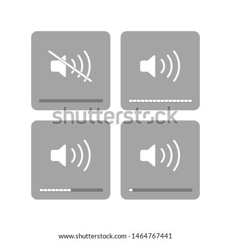 Sound icon isolated on white background. Volume symbol modern, simple, vector, icon for website design, mobile app, ui. Vector Illustration