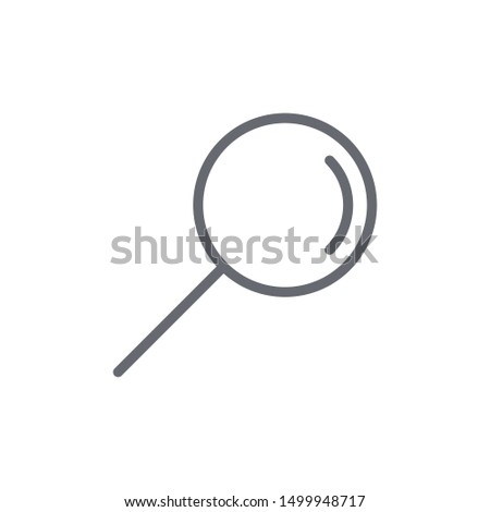 Magnifying glass icon isolated on white background. Search symbol modern, simple, vector, icon for website design, mobile app, ui. Vector Illustration