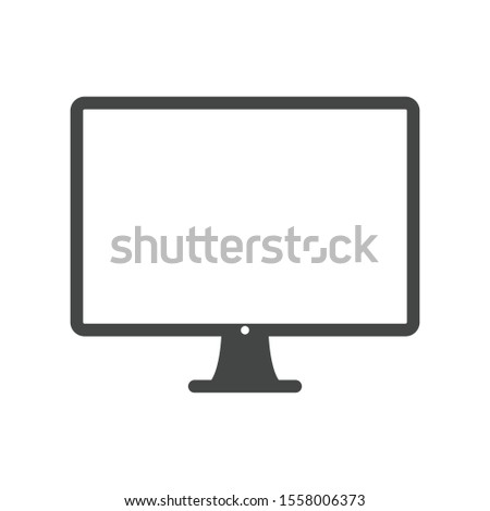 Computer icon isolated on white background. Monitor symbol modern, simple, vector, icon for website design, mobile app, ui. Vector Illustration