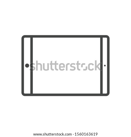 Tablet icon isolated on white background. Gadget symbol modern, simple, vector, icon for website design, mobile app, ui. Vector Illustration