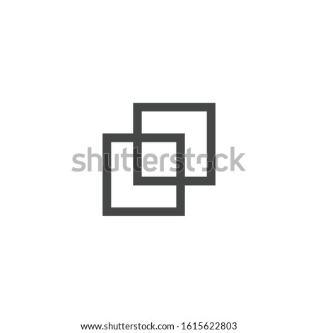 Shape combination icon isolated on white background. Pathfinder symbol modern, simple, vector, icon for website design, mobile app, ui. Vector Illustration