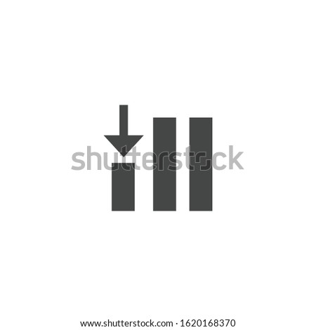 Insert column icon isolated on white background. Display option symbol modern, simple, vector, icon for website design, mobile app, ui. Vector Illustration