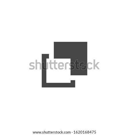 Shape combination icon isolated on white background. Pathfinder symbol modern, simple, vector, icon for website design, mobile app, ui. Vector Illustration