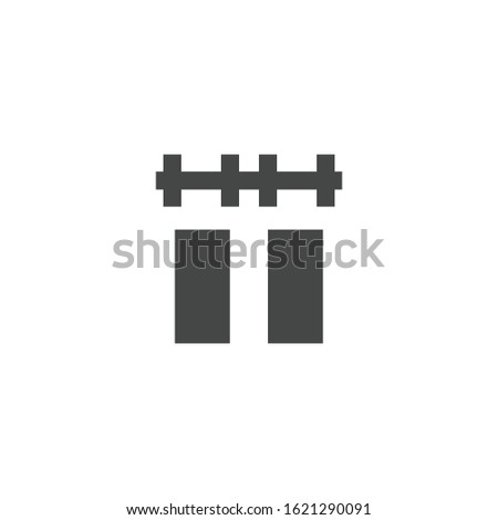 Horizontal distribute icon isolated on white background. Alignment symbol modern, simple, vector, icon for website design, mobile app, ui. Vector Illustration