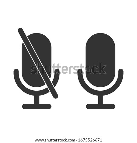 Microphone icon. Voice button symbol modern, simple, vector, icon for website design, mobile app, ui. Vector Illustration