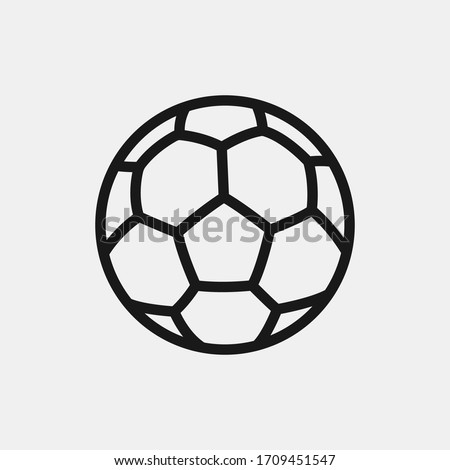 Soccer ball icon isolated on background. Football symbol modern, simple, vector, icon for website design, mobile app, ui. Vector Illustration