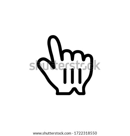 Click icon isolated on white background. Cursor symbol modern, simple, vector, icon for website design, mobile app, ui. Vector Illustration