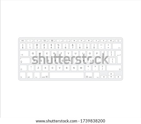 Computer keyboard icon isolated on white background. Keyboard symbol modern, simple, vector, icon for website design, mobile app, ui. Vector Illustration