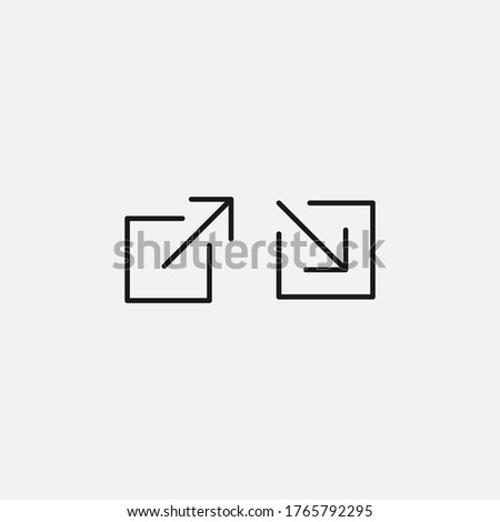 External link icon. Vector Illustration