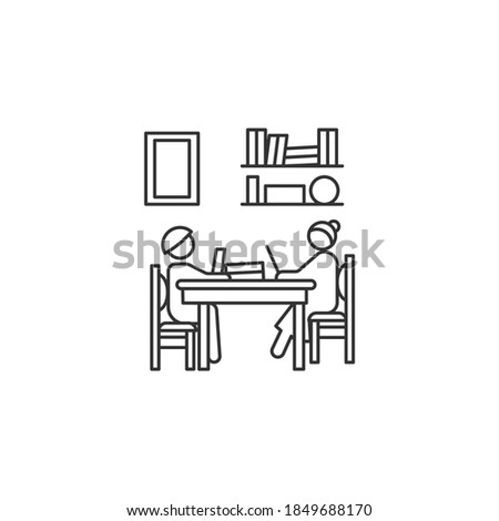 Living room icon isolated on white background. Apartment symbol modern, simple, vector, icon for website design, mobile app, ui. Vector Illustration