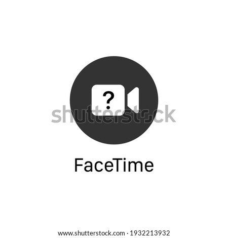 Facetime icon isolated on white background. Video call symbol modern, simple, vector, icon for website design, mobile app, ui. Vector Illustration