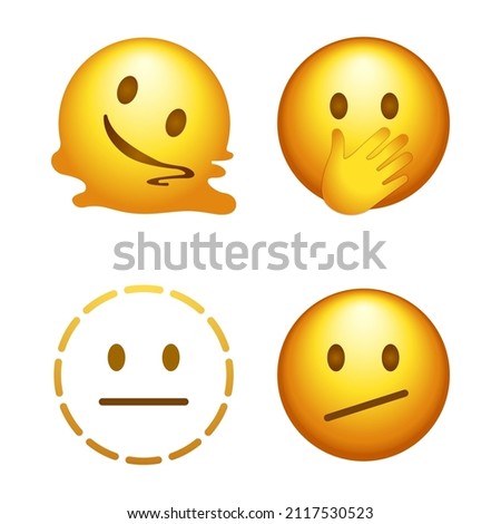 Social media emojis isolated on white background. Emoticons symbol modern, simple, vector, icon for website design, mobile app, ui. Vector Illustration