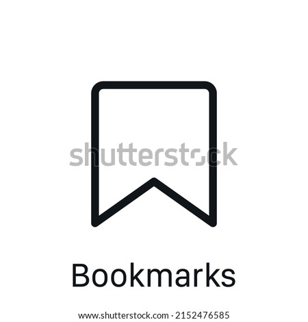Bookmarks icon isolated on white background. Save symbol modern, simple, vector, icon for website design, mobile app, ui. Vector Illustration