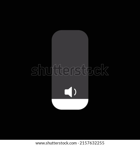 Volume icon isolated on black background. Screen button symbol modern, simple, vector, icon for website design, mobile app, ui. Vector Illustration