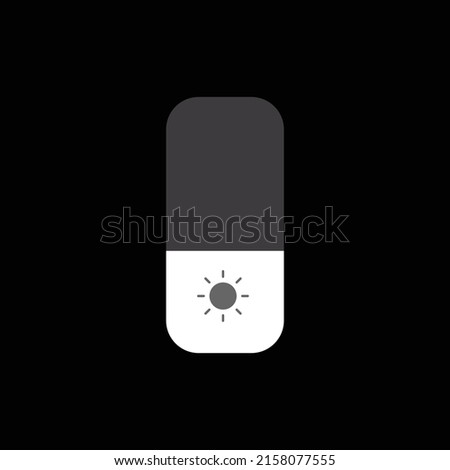 Night shift icon isolated on black background.Screen button symbol modern, simple, vector, icon for website design, mobile app, ui. Vector Illustration