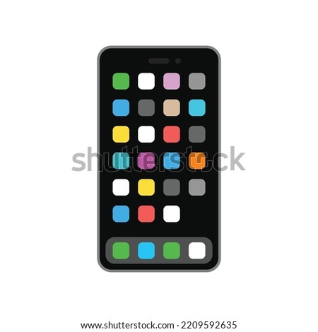 Phone emoji icon isolated on white background. Gadget symbol modern, simple, vector, icon for website design, mobile app, ui. Vector Illustration