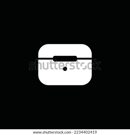 Case icon isolated on black background. Wireless symbol modern, simple, vector, icon for website design, mobile app, ui. Vector Illustration