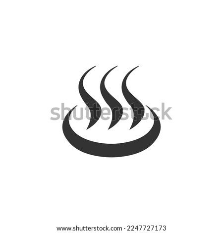 Hot springs icon isolated on white background. Steam symbol modern, simple, vector, icon for website design, mobile app, ui. Vector Illustration