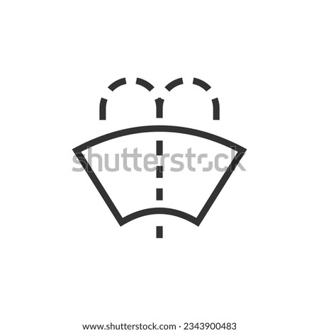 Windscreen washer icon isolated on white background. Windshield washer symbol modern, simple, vector, icon for website design, mobile app, ui. Vector Illustration