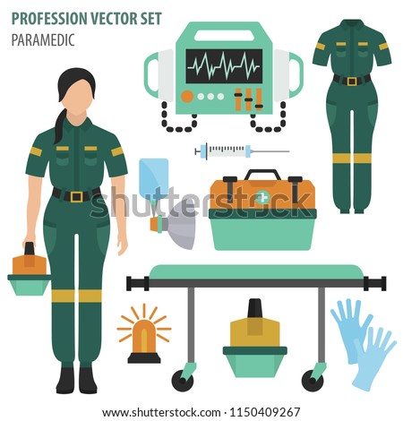 Paramedic Rushing From An Ambulance Royalty Free Vector Clip Art Paramedic Clipart Stunning Free Transparent Png Clipart Images Free Download - paramedic uniform roblox