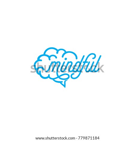 mindful logo concept..
available on tshirts pod web... find me  on teepublic, society6 :)