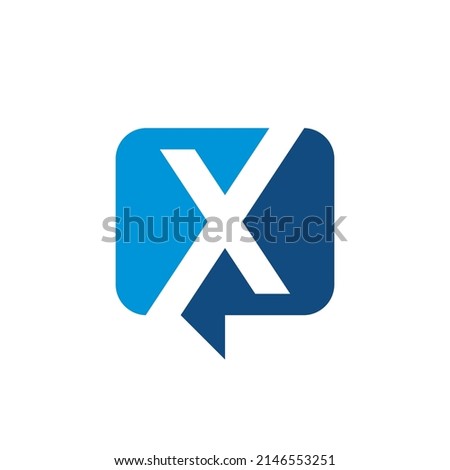X Chat Logo can be used for company, sign, icon, and others.