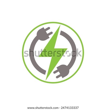 Electric Charger Logo can be used for icon, logo, and etc.