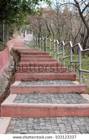 Spring time: outdoor steps