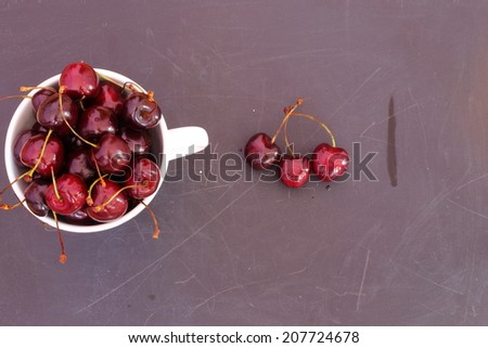 cherries in the cup, vintage style cherries, cherry, background,fruit, summer fruit
