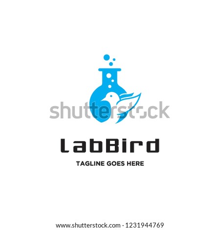 Lab Bird logo icon vector