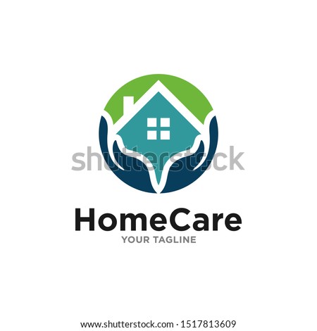 House Care Logo Template Design Vector